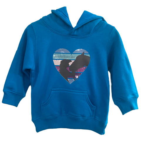 Twilight Kisses AWW Toddler Girls Blue Graphic Hoodie ON SALE