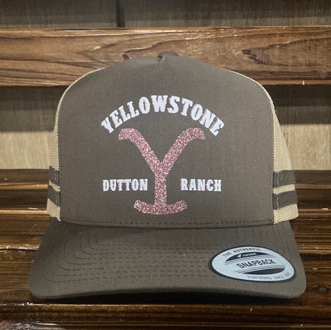 Limited Edition Yellowstone Dutton Ranch Pink Glitter Trucker Cap RESTOCK