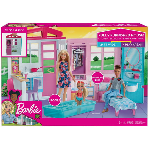 Barbie Play House With Accessories