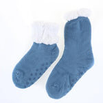 Adults Sherpa Lined Assorted Solid Colour Winter Socks CLEARANCE SALE