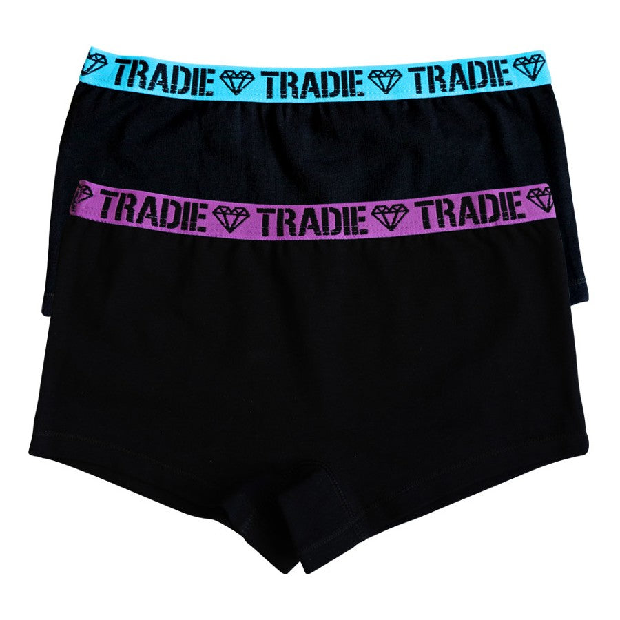 Girls Tradie Shortie Underwear 2 Pack – Dusty Diamonds Australia