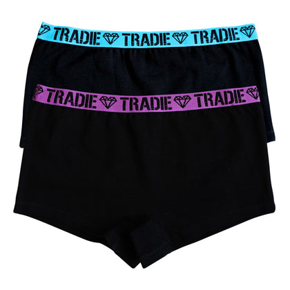 Girls Tradie Shortie Underwear 2 Pack ON SALE