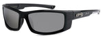Mens Wicked Black/Silver  UV400 Choppers Sunglasses