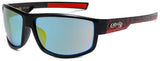 Mens Red Flame UV400 Choppers Sunglasses