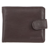 Milleni Leather Mens Double Zip RIFD Protection Tab Wallet - Various Colours ON SALE