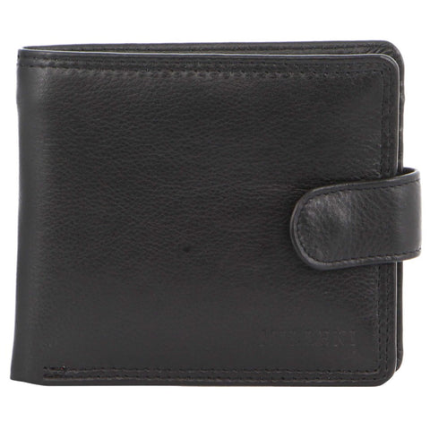 Milleni Leather Mens Zip Notes Tab RFID Protection Wallet - VARIOUS COLOURS ON SALE