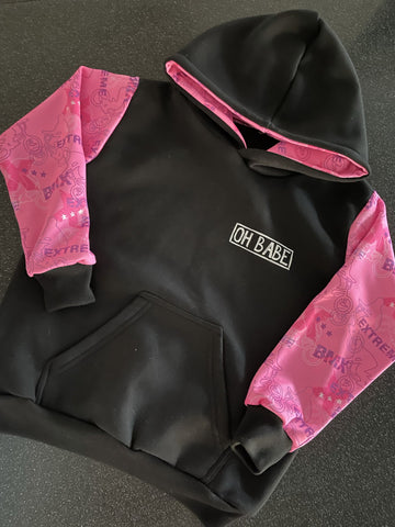 Hot Pink Oh Babe Girls BMX Extreme Hoodies GIRLS 6 Left ON SALE