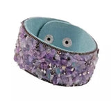 Genuine Stone Leather Bracelets