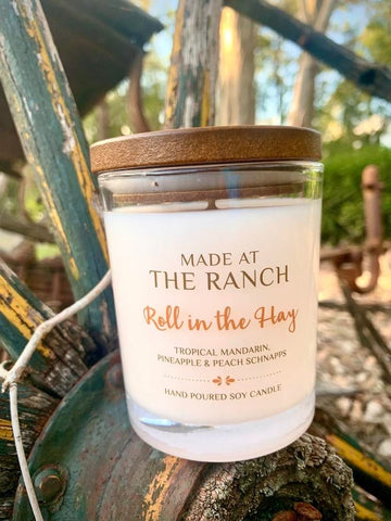 Roll In The Hay Made At The Ranch Candle