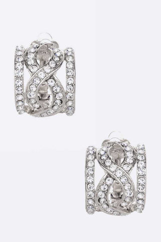 Clip On Crystal Earrings