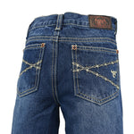 Boys Medium Wash Cowboy Hardware Barbed Wire Jeans Size 16 left ON SALE