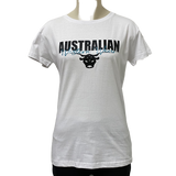 White/Black Ladies AWW Logo Short Sleeve Shirt