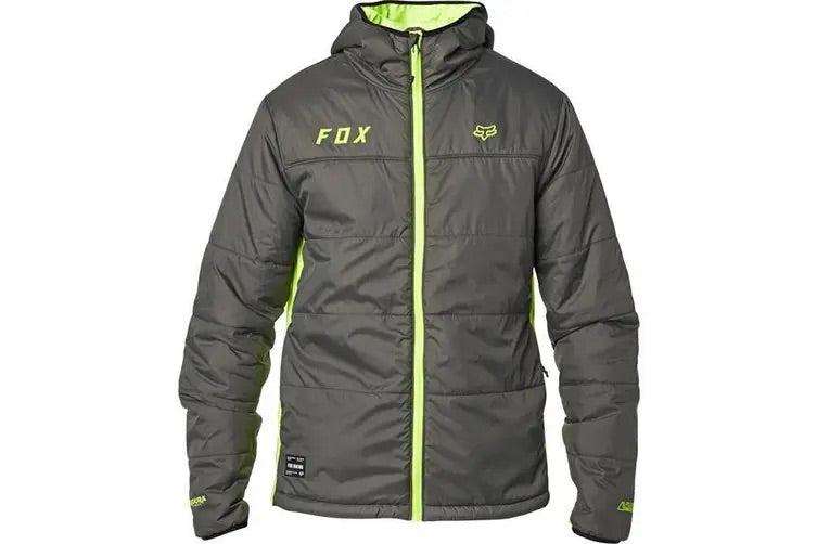Smoke Ridgeway Fox Racing Mens Zip Jacket CLEARANCE SALE XL LEFT