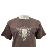 Flourish Bull Men's Brown AWW SS Graphic Shirt ON SALE