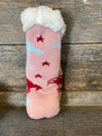 Kids Sherpa Lined Assorted Colour Unicorn Socks CLEARANCE SALE