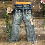 Horse Shoe Little Girls Grace In LA Tinnies Bootcut Jeans - Girls 4 & 5 Left