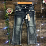 Horse Shoe Little Girls Grace In LA Tinnies Bootcut Jeans - Girls 4 & 5 Left