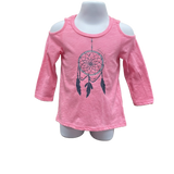 Girls Dreamcatcher AWW Pink Long Sleeve Shirt CLEARANCE SALE