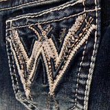 Girls Metallic Western Grace In La Bootcut Jeans SIZE 7 ON SALE