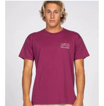Plum Wash Out Mens Short Sleeve Shirt CLEARANCE SALE