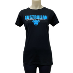 Black/Blue Ladies AWW Logo Short Sleeve Shirt ON SALE