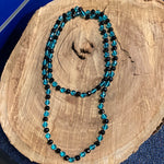 Glass Bead Long Necklace - VARIOUS COLOURS