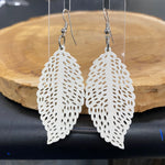 Wooden Feather Earrings - TWO COLOURS