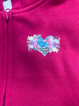 Pink Patchwork Heart Girls Australian Western Wear Fleece Hoodie ON SALE