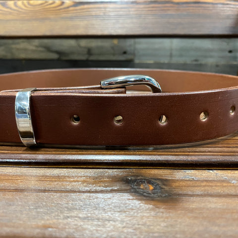 Ladies/Girls 1inch Light Brown Genuine Leather Belts