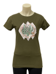 Desert Days Ladies Olive AWW SS Graphic Shirt