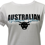 Teen Girls Australian Western Wear White Short Sleeve Shirt ON SALE