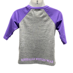 Purple Daddy's Little Farm Girl 3/4 Sleeve Shirt