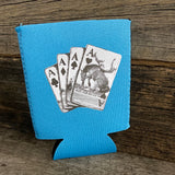 Bronc Cards Turquoise AWW Graphic Stubby Cooler NEW