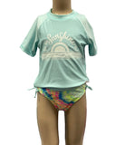 Girls Sunshine Short Sleeve Rash Swim Set- Sz6 Left ON SALE