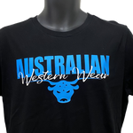 Black/Blue Men's AWW Logo Short Sleeve Shirt