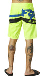 Wrapped Fluro Yellow Fox Racing 21” Board Shorts CLEARANCE SALE
