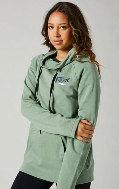 Sage Fox Clean Up Pullover Ladies Fleece Hoodie CLEARANCE SALE AU8 Left