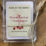 Strawberries and Champagne Made At The Ranch Soy Melts