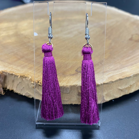 Tassel Earrings 1.5 Inch - VARIOUS COLOURS