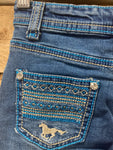 Aztec Horse Little Girl Cowgirl Hardware Jeans Size 5 Left ON SALE